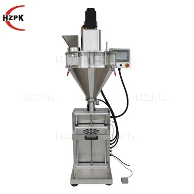 Настолната малка машина за пълнене на прах има ли вградена система за претегл...