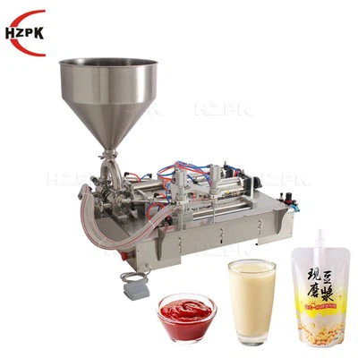 Полуавтоматична машина за пълнене на торби с накрайник